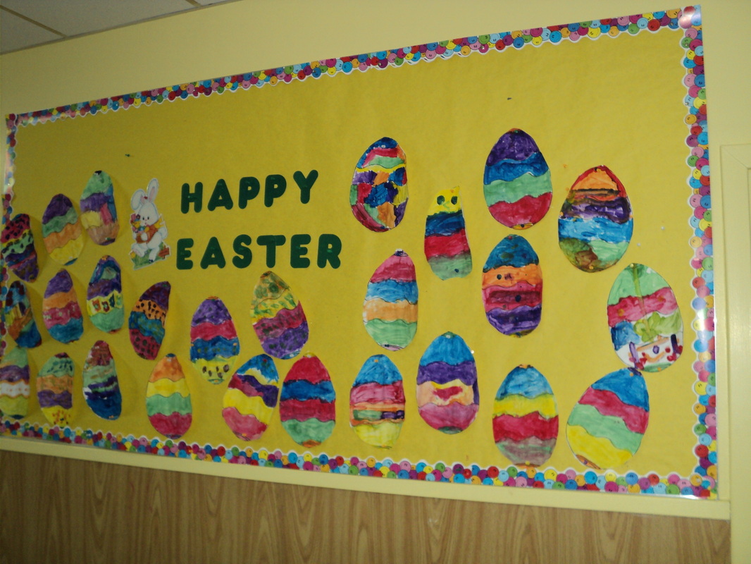 We are very proud to display our beautifully painted Easter Eggs ...
